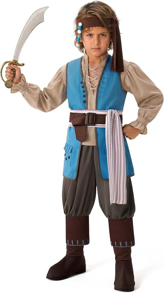 Spooktacular Creations Halloween Child Boy Secret Pirate Costume with Accessories for Kids Dress Up Parties