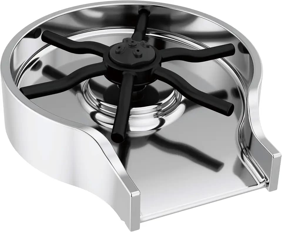 Delta Chrome Metal Glass Rinser for Kitchen Sink, Cup Washer for Sink, Bottle Washer, Chrome GR250