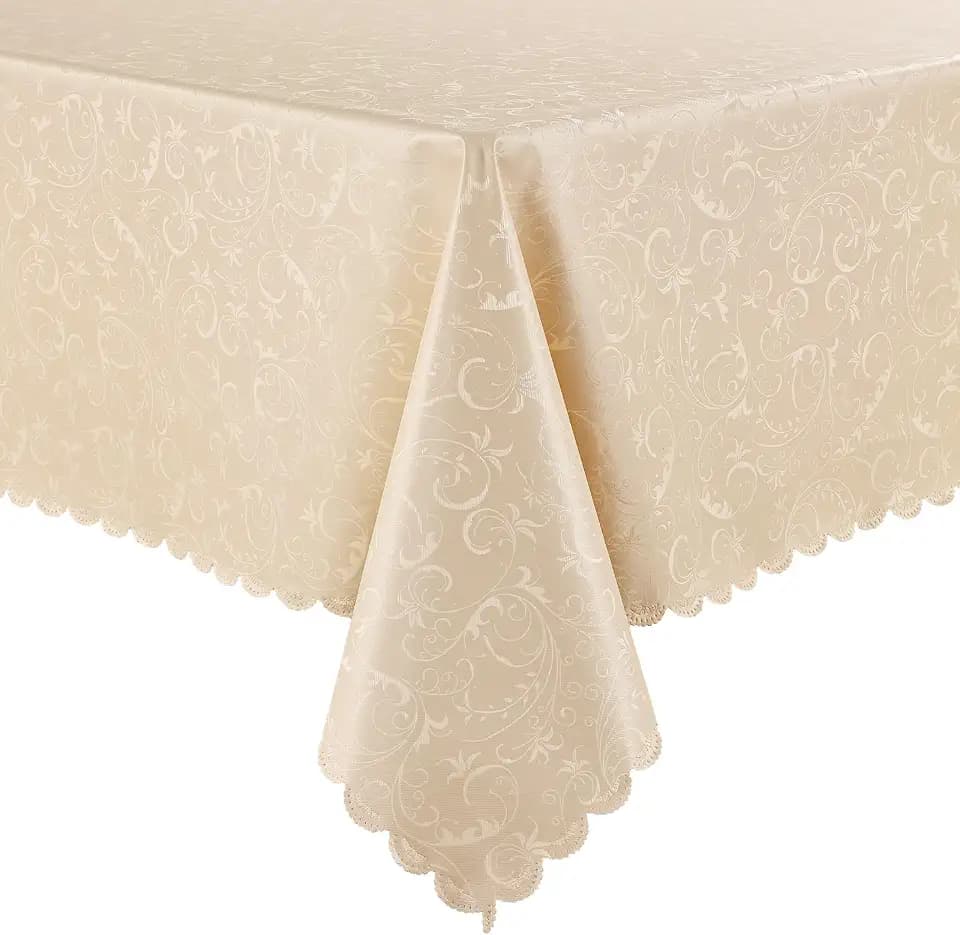 Smiry Rectangle Waterproof Heavy Duty Vinyl Tablecloths, 60 x 84 Inch