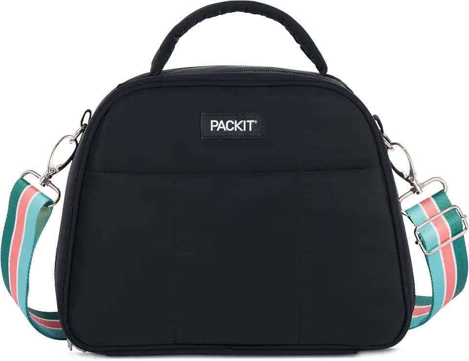 PackIt Freezable York Lunch Box 3.8L Capacity, Black
