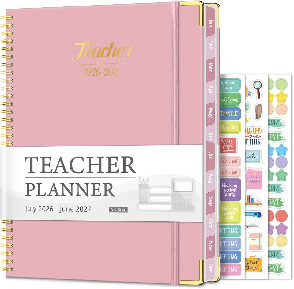 Teacher Planner 2026-2027, Lesson Plan Book for Teachers 8.5"x11"