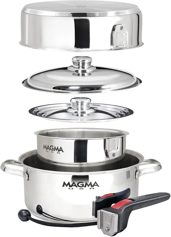 Magma A10-362-2-IND 7 Piece Stainless Steel Nesting Cookware Set