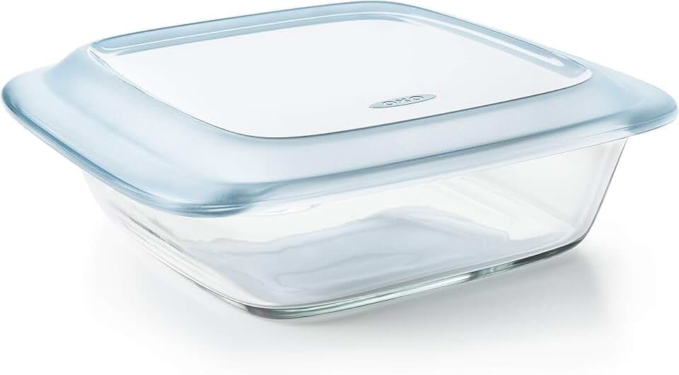 OXO Good Grips Freezer-to-Oven Safe 8 x 8-Inch Glass Baking Dish with Lid