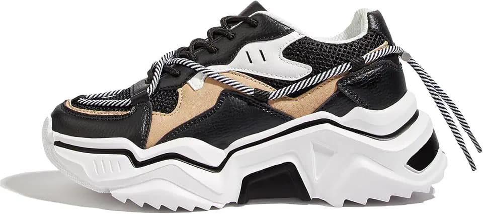 LUCKY STEP Women's Platform Fashion Chunky Dad Sneakers