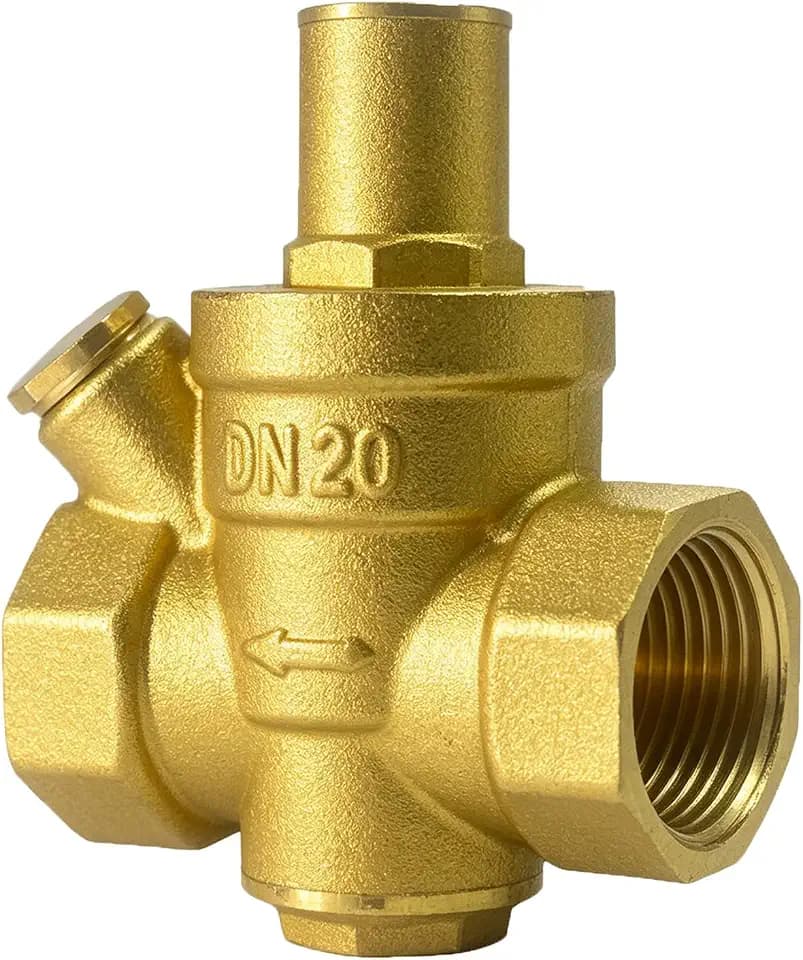 Water Pressure Reducing Valve, 3/4 Inch, 1-75 PSI