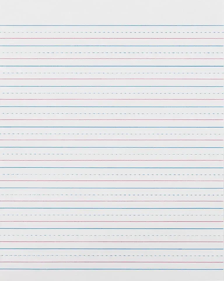 Zaner-Bloser Sulphite Handwriting Paper, Dotted Midline