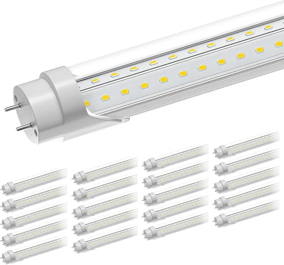 ONLYLUX T8 Led Bulbs 4 Foot 6500K 36W 5400LM 20 Pack