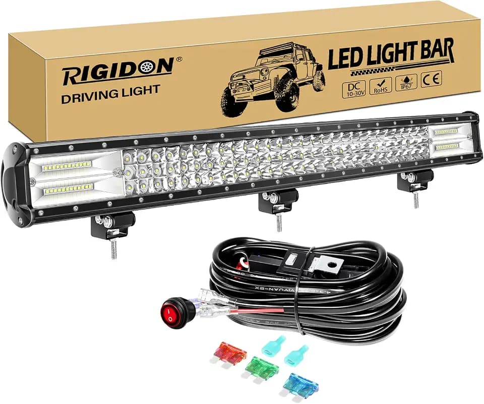 RIGIDON 28 Zoll 70cm 396W led lichtleiste 4x4 kfz mit 12v kabelbaum kit