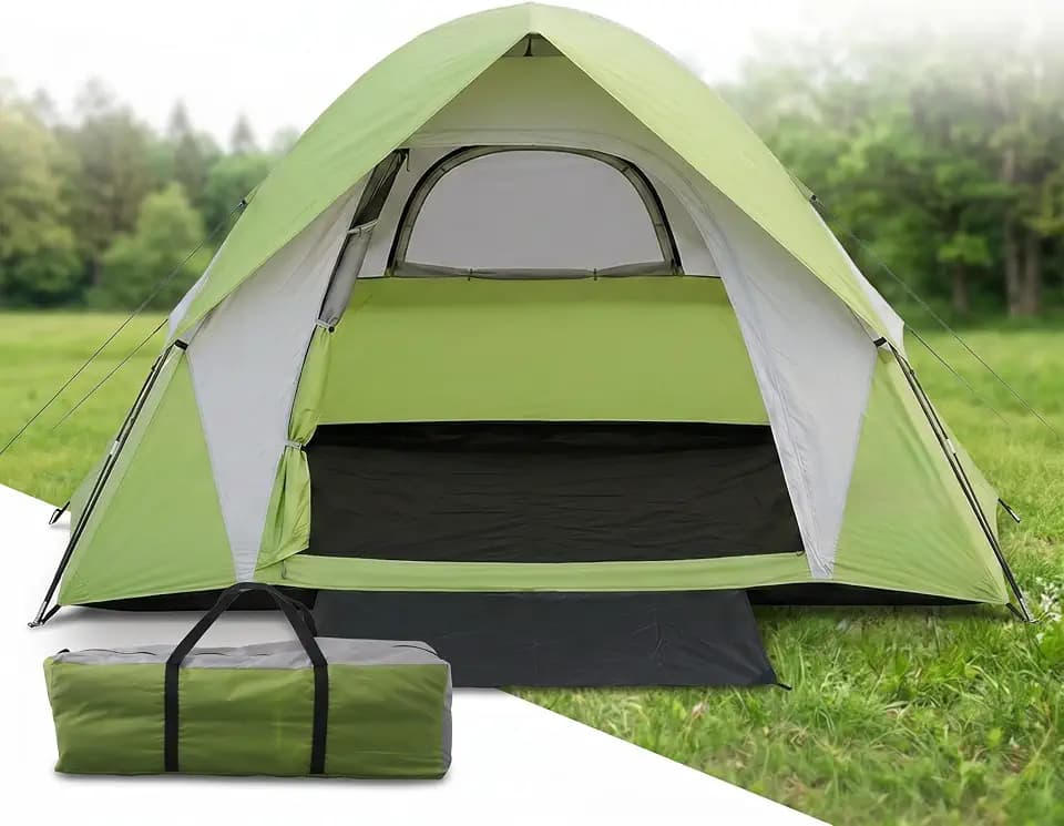 XL Camping Tents 2/3/4/6 Person Waterproof Double Layer Dome