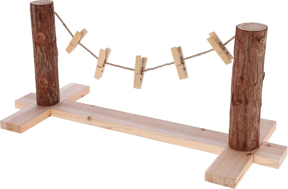 Kerbl Pet Futterleine, Kaninchenspielzeug, Futterbaum, 66x26x27cm, Holz naturbelassen, Kaninchen, für Innen- und Außenbereich