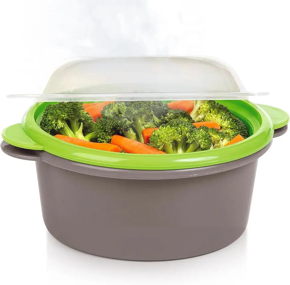 PrepSolutions Mini Microwave Steamer for Vegetable and Food Steaming
