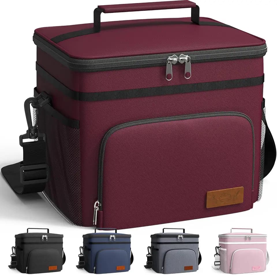 HOTOR Insulated Lunch Box Men Women Leak-Proof Cooler Lunch Bag 9L