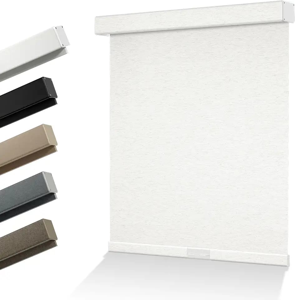Blackout Roller Shades for Indoor Windows, Cream, 32" W x 72" H