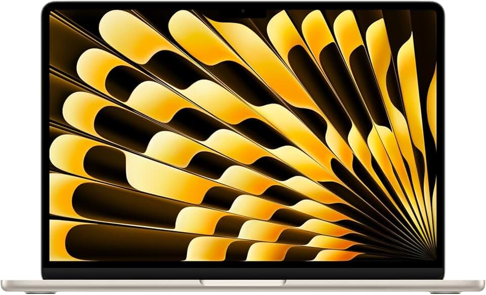 Apple 13" MacBook Air Laptop, M5 Chip mit 10‑Core CPU und 8‑Core GPU: Entwickelt für KI, 13,6" Liquid Retina Display, 16 GB gemeinsamer Arbeitsspeicher, 512 GB SSD, Touch ID, WLAN 7; Polarstern