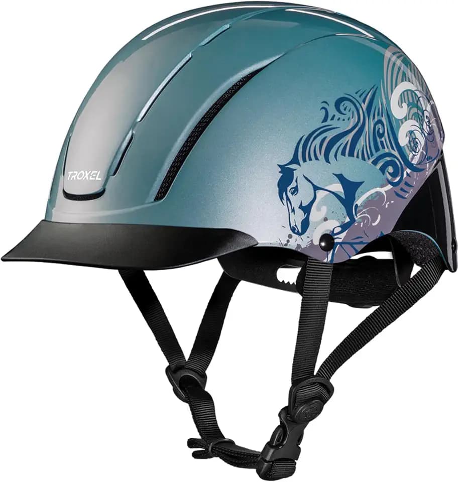 Troxel Spirit Duratec Full Coverage Horse Riding Helmet, Adjustable Fit