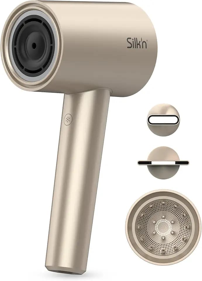 Silk’n SilkyAir Ionic Blow Dryer, Professional Hair Dryer for Women, with Curly Hair Diffuser and Concentrator, High Speed and Quiet Motor for Fast Drying, Frizz Control, for All Hair Types, 1600W
