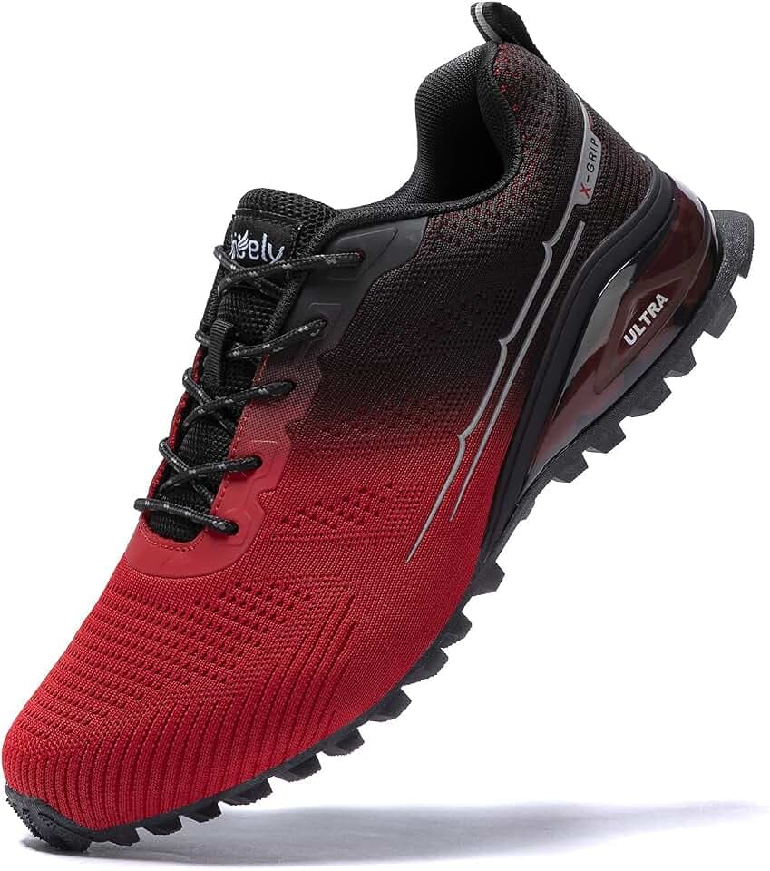 Kricely Men's Trail Running Shoes Fashion Walking Hiking Sneakers for Men Tennis Cross Training Shoe Outdoor Snearker Mens Casual Workout Footwear