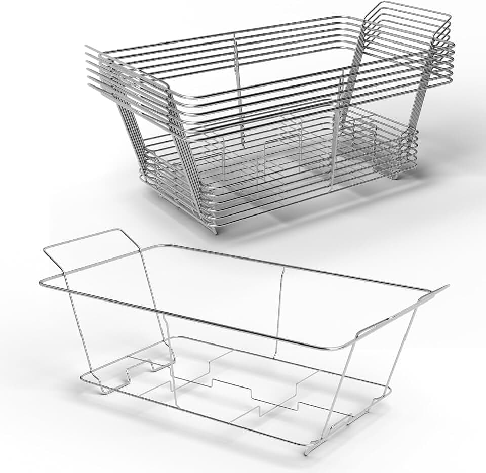 Chafing Wire Racks, Durable Steel Chafing Racks for Buffet - 6 Pack