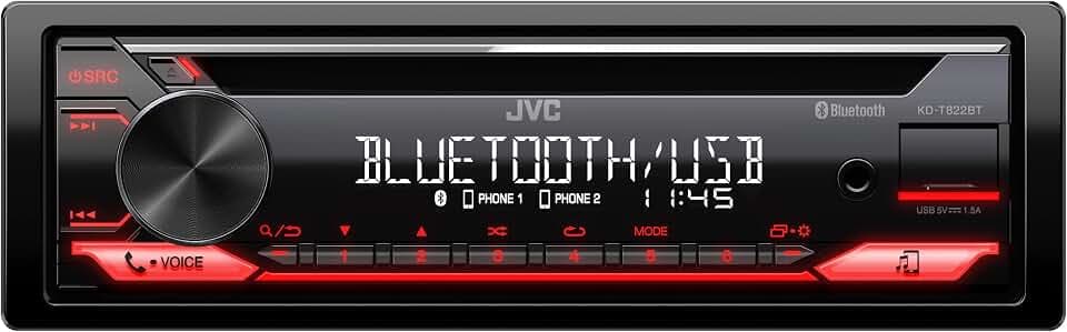 JVC KD-T822BT - CD/MP3-Autoradio mit Bluetooth/USB/AUX-IN