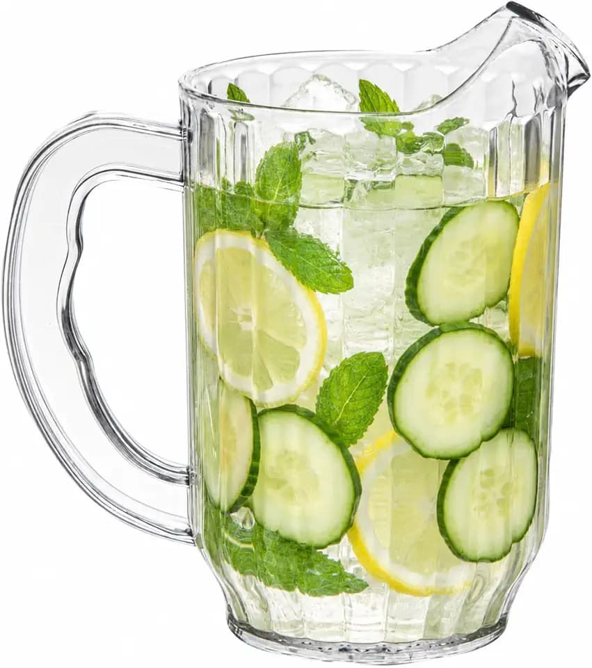 Restaurantware 32 oz Clear Plastic Water Pitcher
