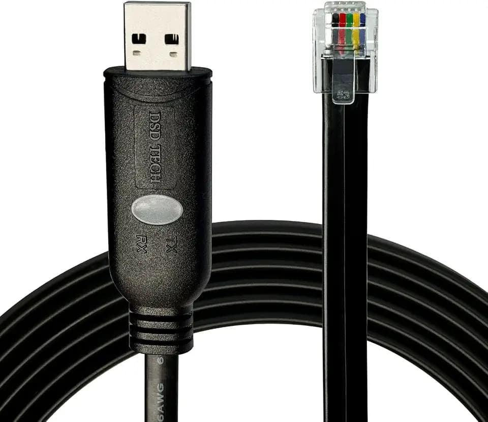 DSD TECH SH-RJ12A Serielles USB zu RJ12 6P4C Kabel für APC PDU ATS(5.9FT/1.8M)