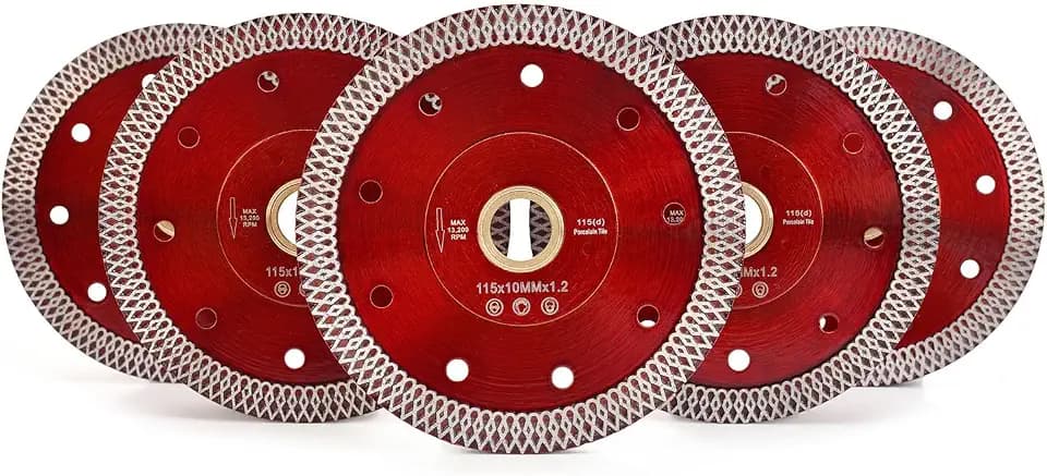 Casaverde 5Pcs/Lot 4.5" Super Thin Diamond Porcelain Saw Blade