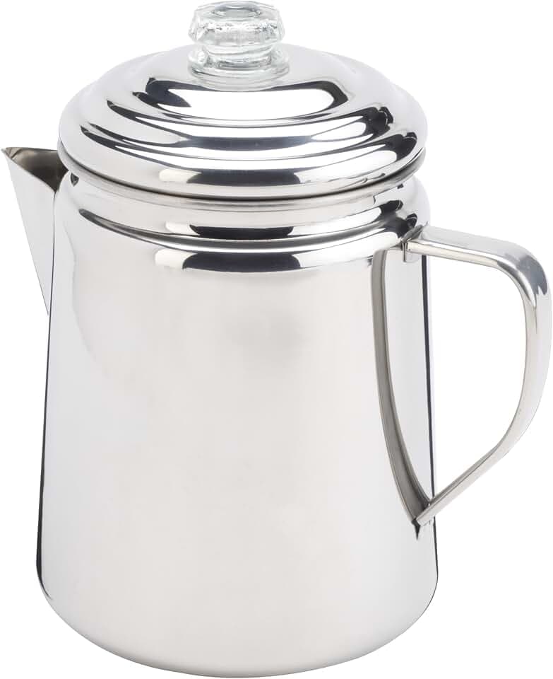 Coleman Stainless Steel Coffee Percolator, 12-Cup Capacity