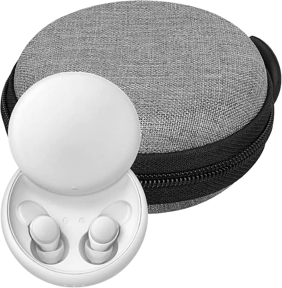 Geekria Shield Transportetui kompatibel mit Soundcore Sleep A30-, A20- und A10-Ladeetuis, Hartschalen-Reisetasche mit Netztasche für Kabel und Zubehör, Grau