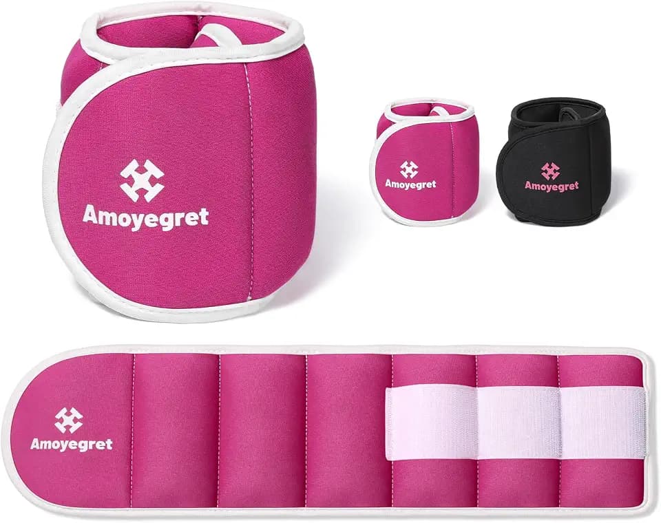 Ankle Weights, Wrist & Leg Weights for Women Men – Weighted Wristbands & Foot Weight | Comfortable Fixed Weight Set (2/3/4/6/10 lbs Pair), Soft Breathable Fabric, Ideal for Walking, Workout