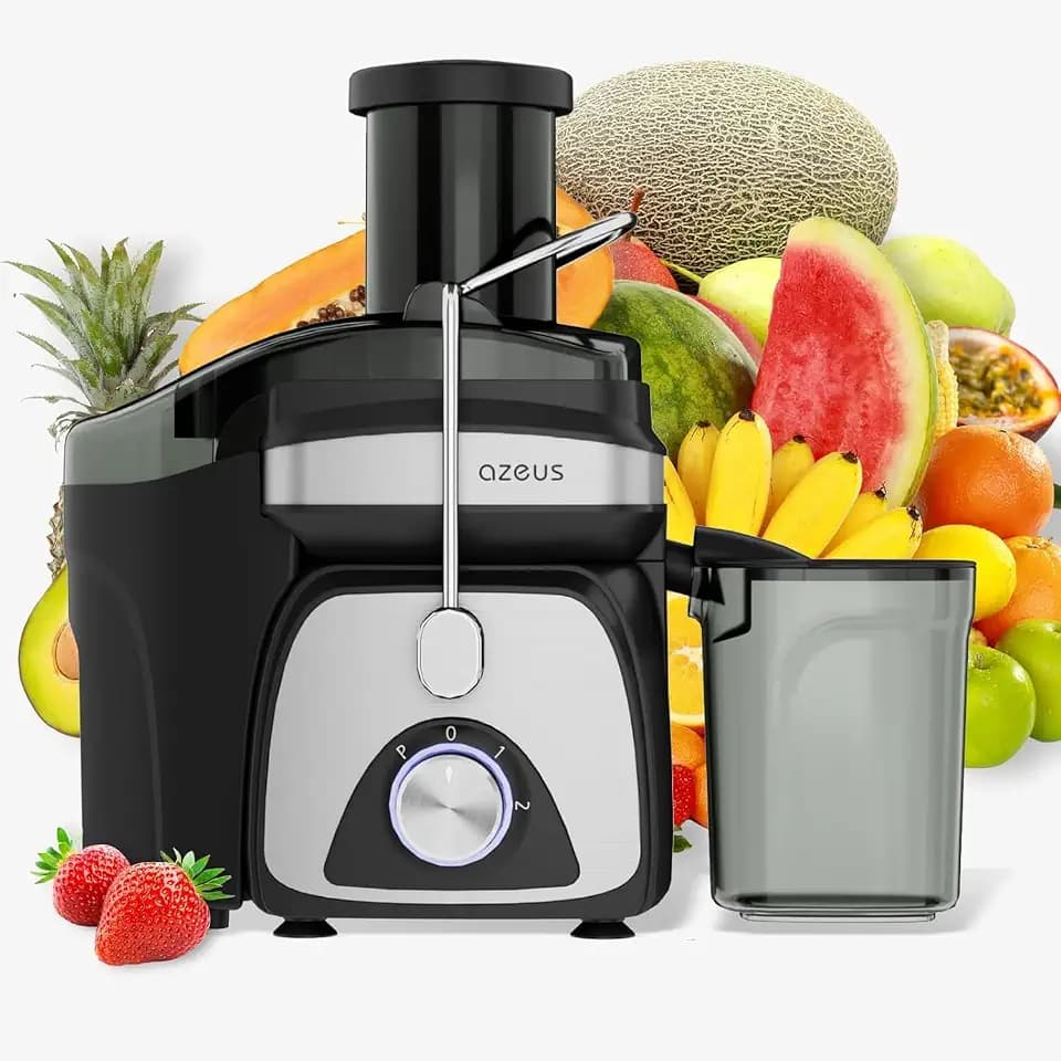 AZEUS Juicer Extractor with Titanium Blades,Easy Clean Juice Maker for Home
