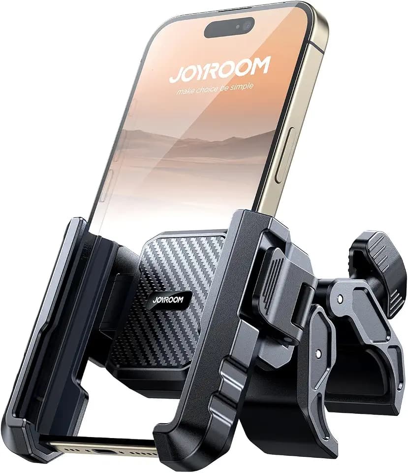 JOYROOM 2026 Handyhalterung Fahrrad 【10,000+ Schütteltest】 1S Schnellverschluss, Rutschfestes Silikon, Handyhalter Fahrrad Lenker Kompatibel für iPhone 17/16, Samsung S26/S25 (4,7-7 Zoll Smartphones)
