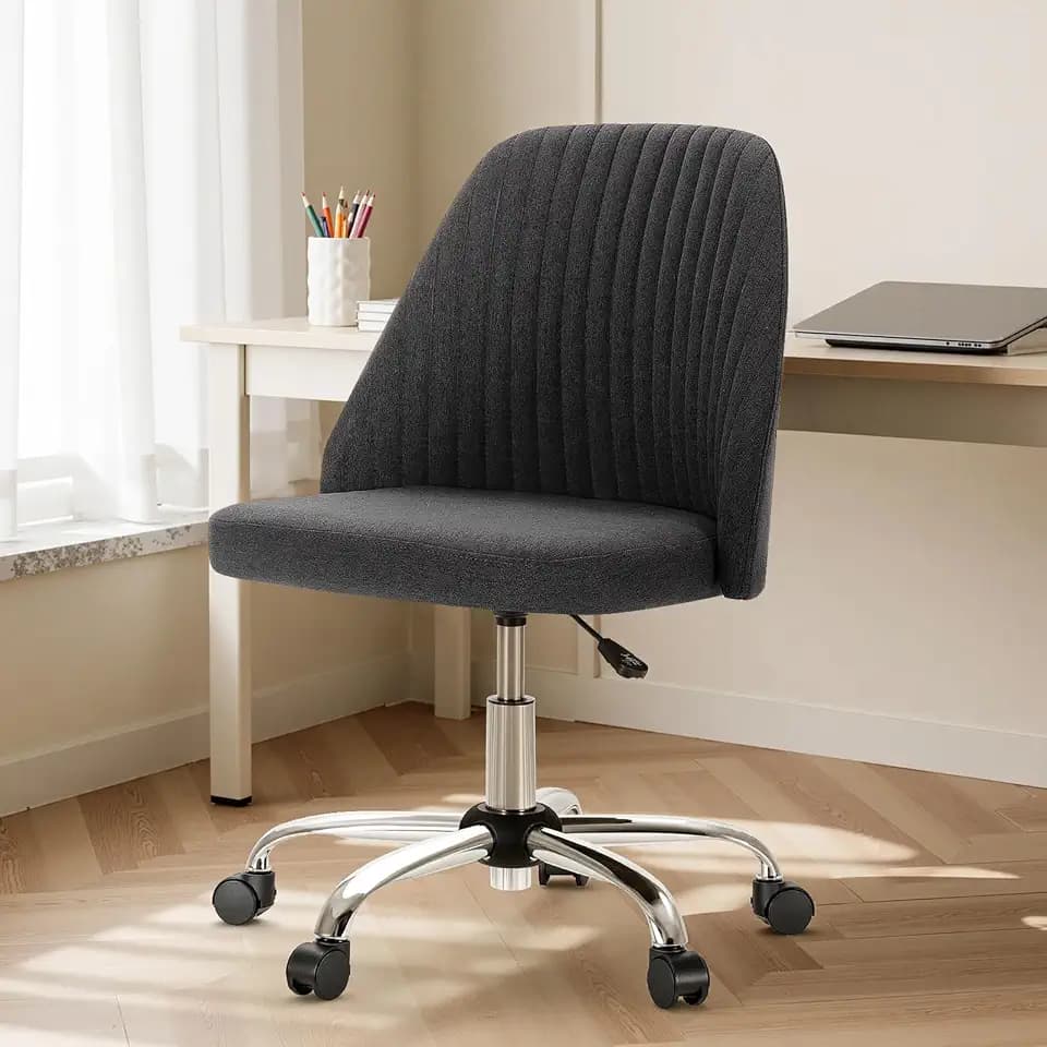 DUMOS Home Office Chair, Comfy Desk Chair with Rolling Wheels