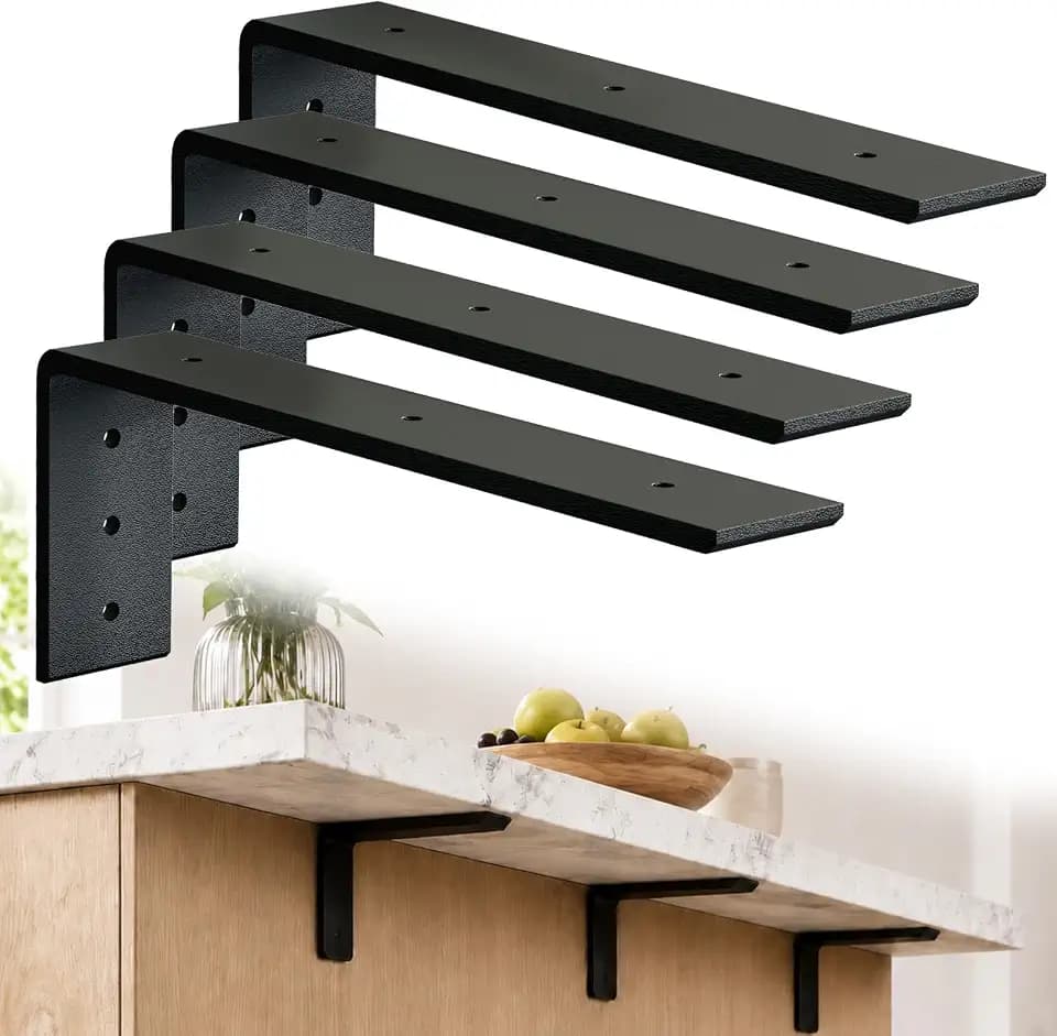 Countertop Support Brackets, 20 inch 4 Pack Heavy Duty Shelf Brackets