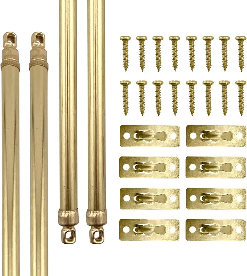 Amazing Drapery Hardware Swivel Sash Curtain Rods, 4pk.