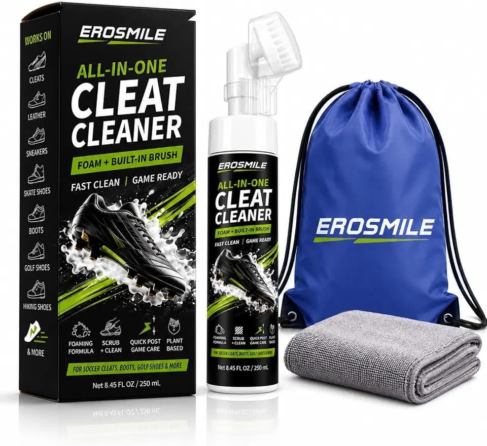 Cleat Shoes Cleaner Kit for Football, Soccer, Baseball, Golf Boots & More