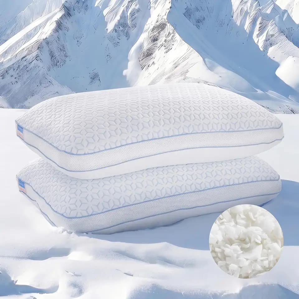 Sweetnight Cooling Pillows Queen Size Set of 2, Shredded Memory Foam Pillow