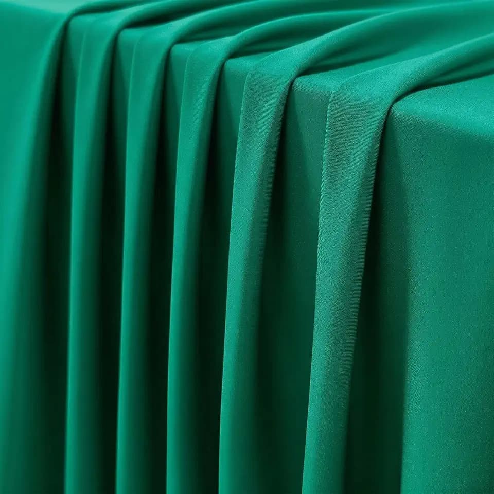Nylon Spandex Fabric by The Yard, 59Inch Wide(Peacock Green,5 Yard)