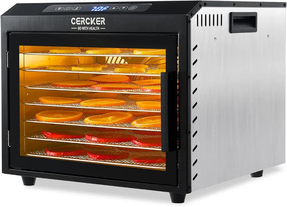 Food-Dehydrator Machine 7 Stainless Steel Trays 800W Fruit Food Dryer Meat