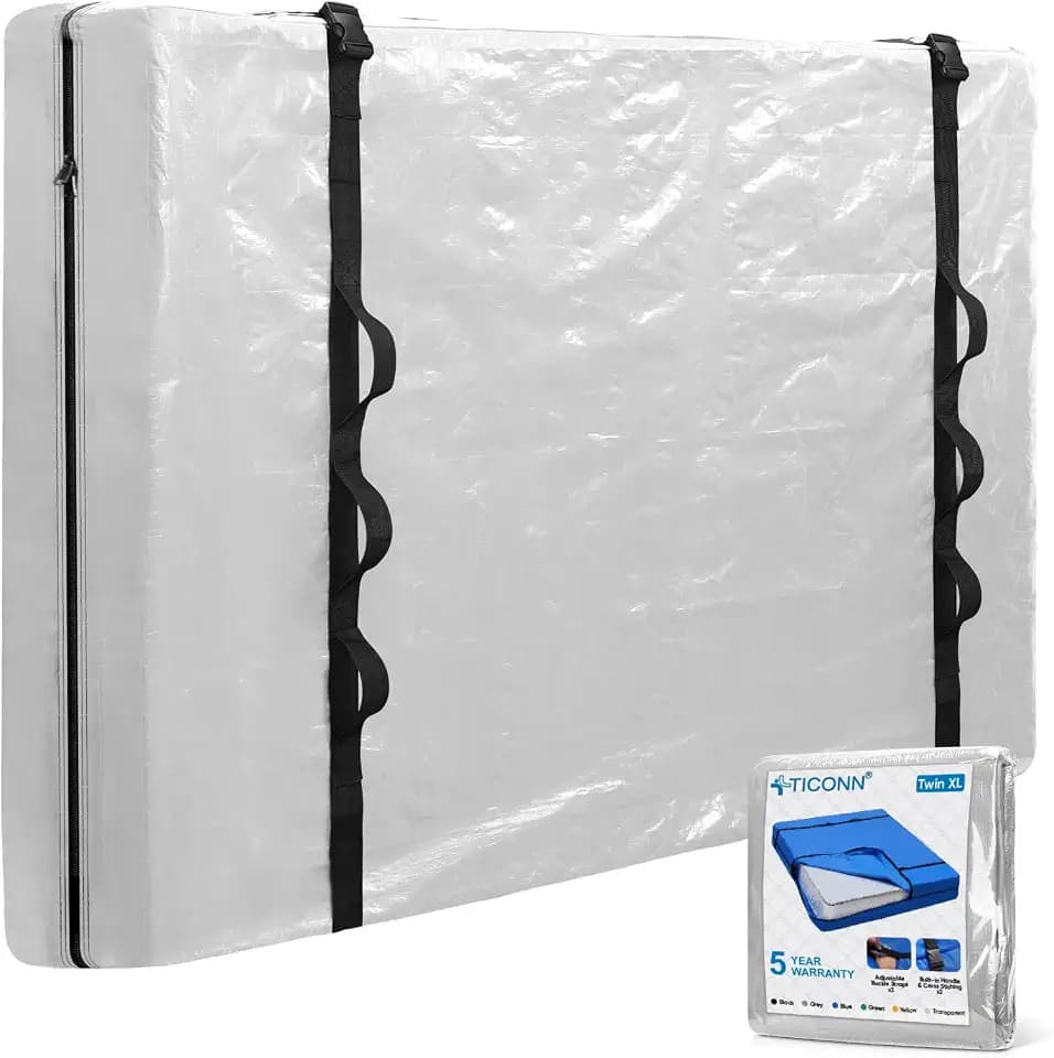 TICONN Mattress Bags for Moving, Heavy Duty Mattress Cover Storage Bag