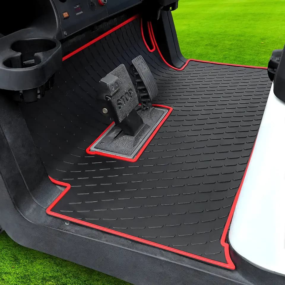 Club Car Precedent Golf Cart Full Coverage Floor Liner Mat, fits Club Car Precedent (2004-2023), Onward & Tempo (2017-2023), Villager & V4L (2019-2023), Durable Anti-Slip Rubber
