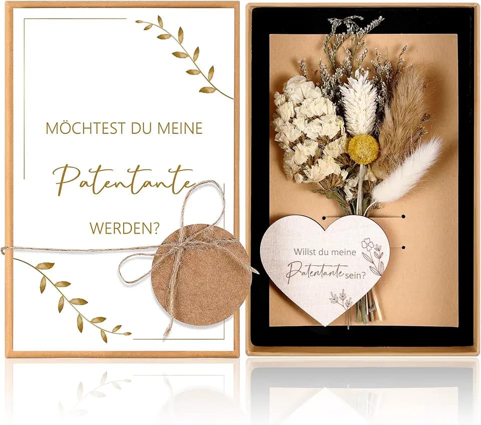Hestya Patentante Fragen Geschenk Set, Möchtest Du Meine Patentante Werden