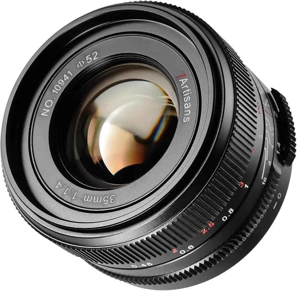 7artisans 35 mm F1.4 Mark Ⅲ Vollformat Festbrennweite mit manueller Fokussierung und großer Blende, kompatibel mit Nikon Z-Mount-Kamera Z5 Z6 Z6II Z7 Z7II Z9(Schwarz)