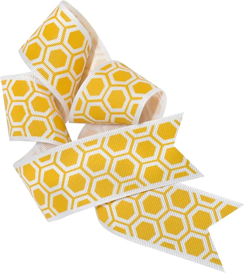 Morex Ribbon Comb Ribbon, 1 1/2" x 25 yd, Honey Gold (7554.38/25-634)