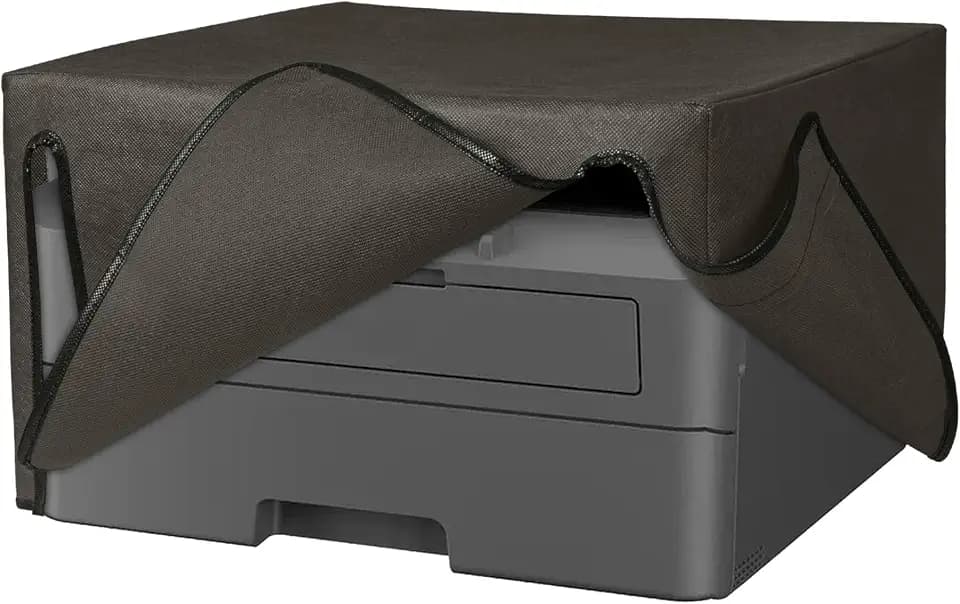kwmobile Drucker Schutzhülle für Brother DCP-L2627DWE - Flexible Abdeckung, robustes Cover, dünne Staubschutzhülle, passgenaue Hülle aus Stoff, Dunkelgrau