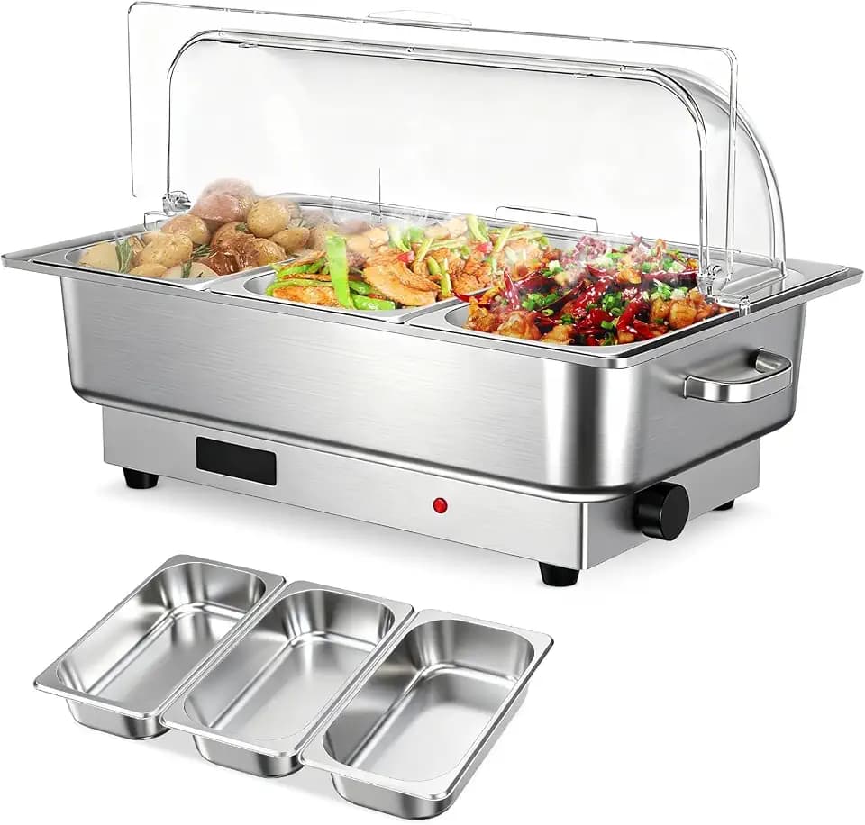 GarveeHome Electric Chafing Dish Buffet Set