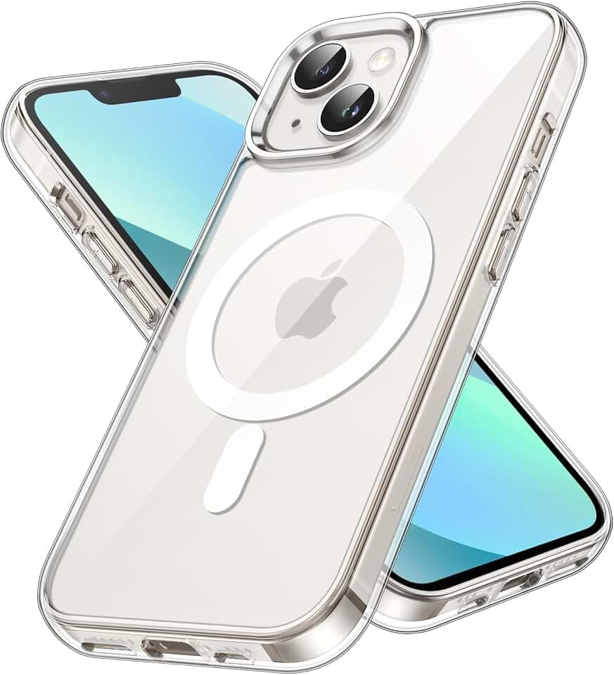 JETech Magnetic Case for iPhone 13, Clear