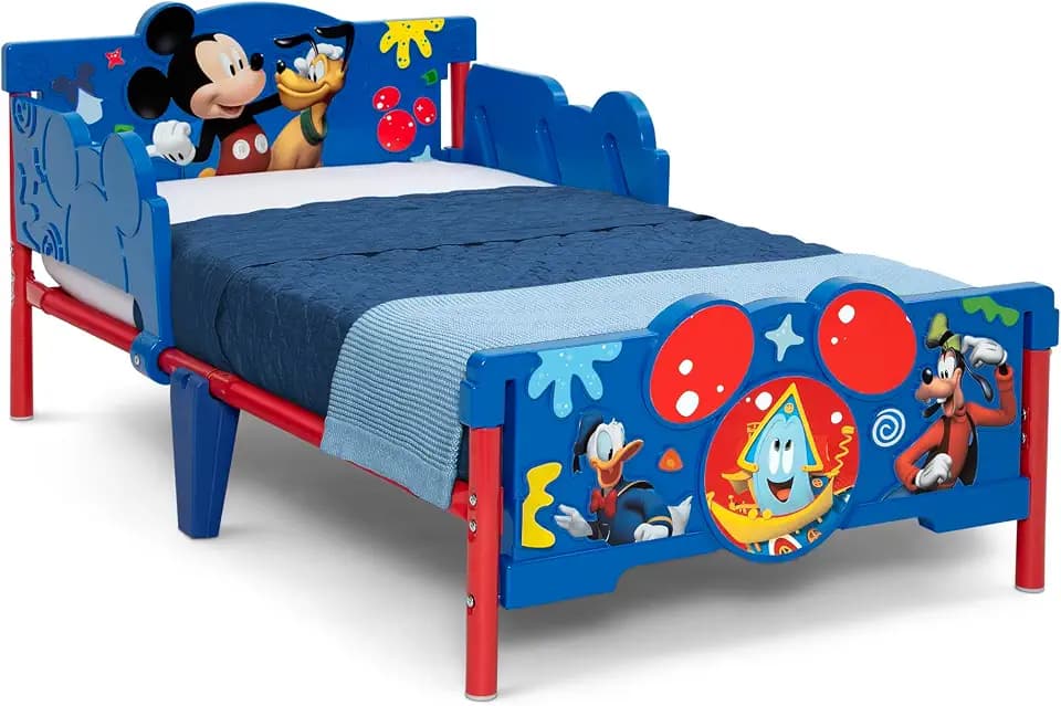 Delta Children Mickey Mouse 3D Toddler Bed, Blue