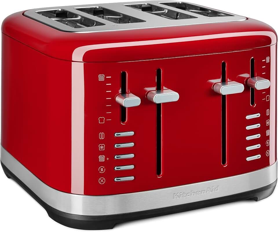 KitchenAid 4-Slice Pro Line Automatic Toaster, KMT4109, Empire Red