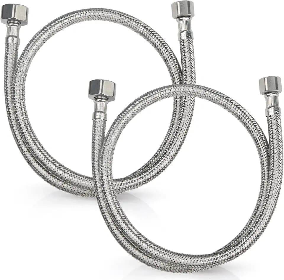 Midanya 32" Sink Hose, 1/2" FIP x 3/8" COMP Faucet Supply Lines,2 Pcs