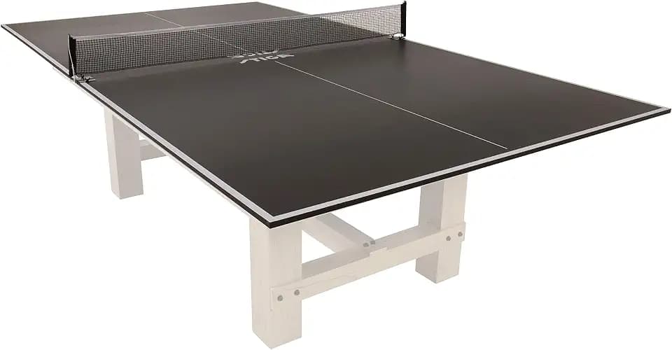 STIGA Premium Table Tennis Conversion Top - Ping Pong Pool Table Toppers with Net - Regulation Size - 2 Piece and 4 Piece Available